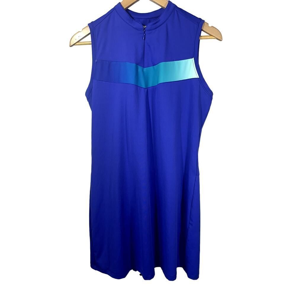 SLAZENGER Women's Sleeveless Pleated Golf Dress Purple Size Medium